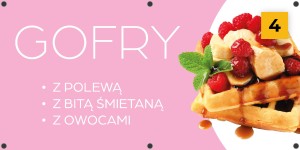 Baner reklamowy - Sprzedaż gofrów  - gotowe projekty (wersja 4)