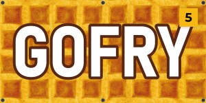 Baner reklamowy - Sprzedaż gofrów  - gotowe projekty (wersja 5)