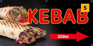 Baner reklamowy - Kebab  - gotowe projekty (wersja 5)