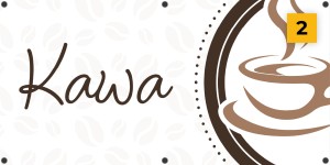 Baner reklamowy - Kawiarnia  - gotowe projekty (wersja 2)