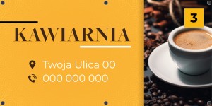Baner reklamowy - Kawiarnia  - gotowe projekty (wersja 3)