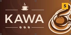 Baner reklamowy - Kawiarnia  - gotowe projekty (wersja 5)