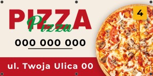 Baner reklamowy - PIZZA  - gotowe projekty (wersja 4) 
