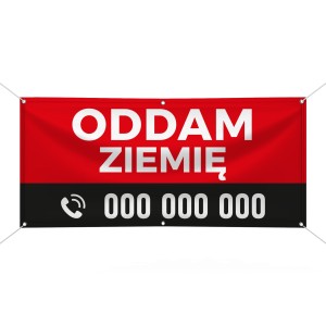Baner reklamowy -  Odam ziemię (wersja 1)