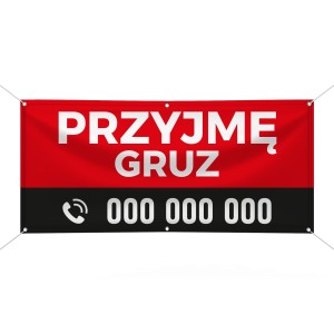 Baner reklamowy -  Przyjmę gruz (wersja 1) 
