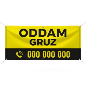 Baner reklamowy -  Oddam gruz (wersja 2)