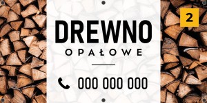 Baner reklamowy -  Drewno opłałowe (wersja 2)