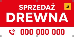 Baner reklamowy -  Drewno opłałowe (wersja 3) 