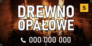 Baner reklamowy -  Drewno opłałowe (wersja 5)