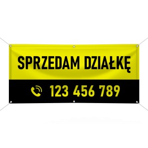 Baner reklamowy  - Sprzedam działkę (wersja 1)