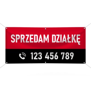 Baner reklamowy  - Sprzedam działkę (wersja 2)
