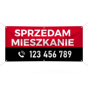 Baner reklamowy - Sprzedam mieszkanie (wersja 2)