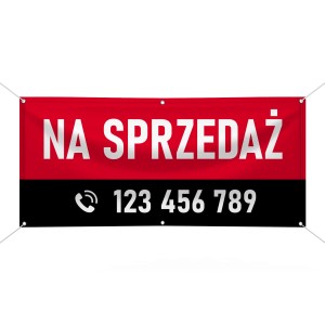 Baner reklamowy - na sprzedaż (wersja 2) 