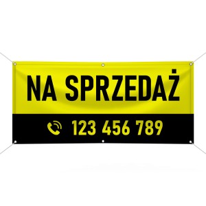 Baner reklamowy - na sprzedaż (wersja 1)
